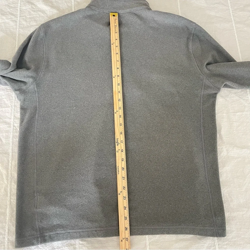 The North Face Men's Gray 1/4 Zip Fleece Pullover L Large TKA Glacier Mid-Layer